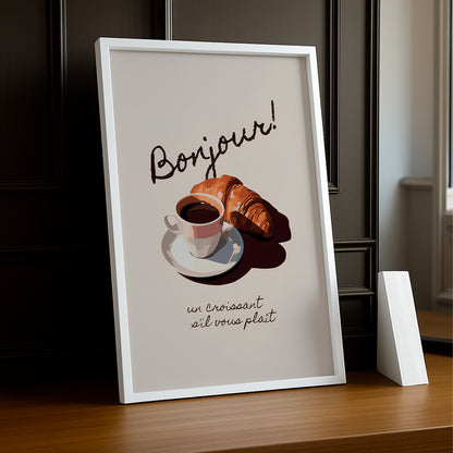 Cadre photo Coffee Lover - Croissant