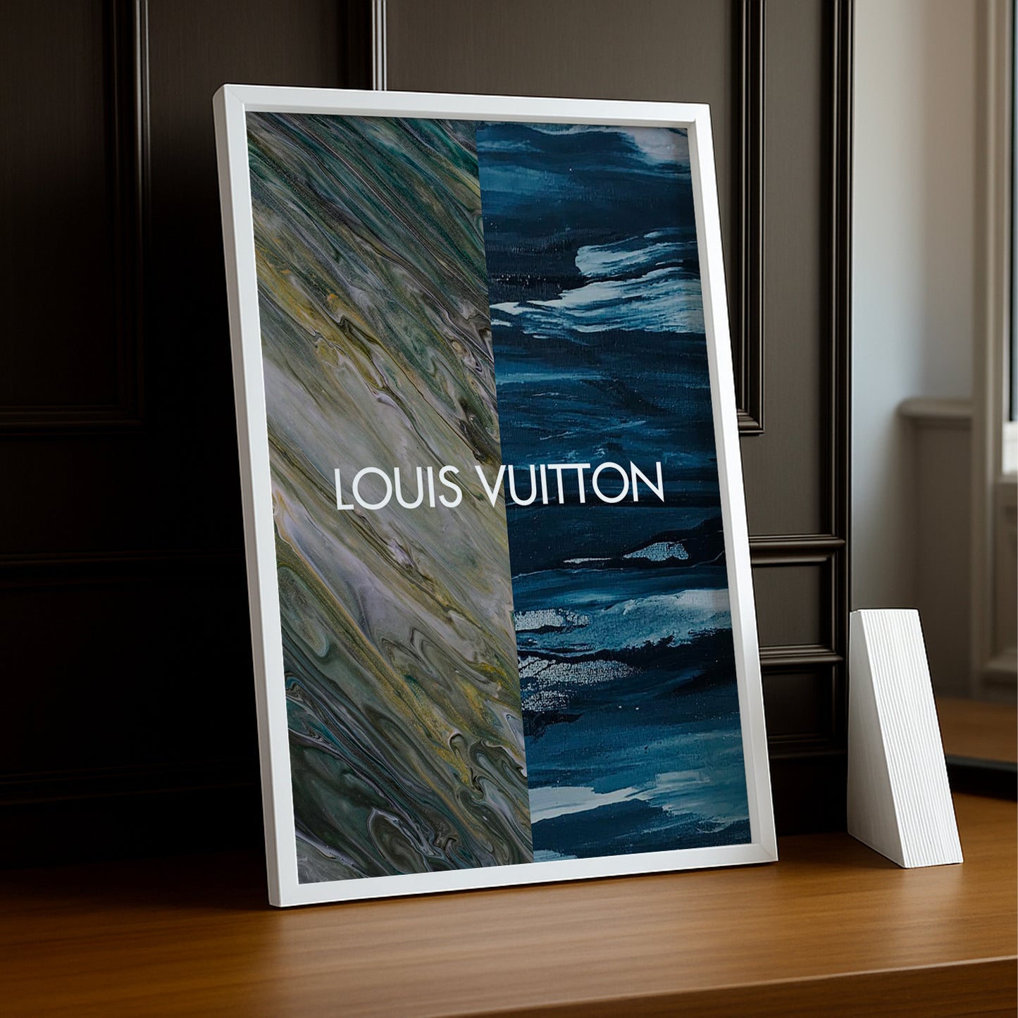 Cadre photo Louis Vuitton - Aesthetic Blue x Green