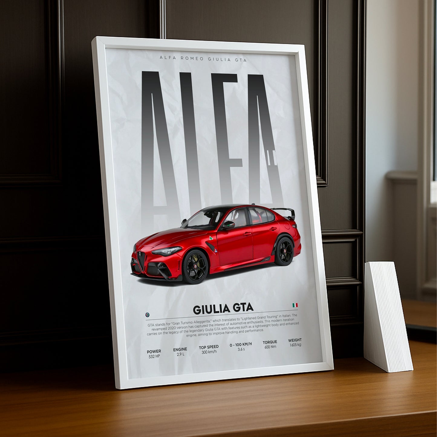 Cadre photo Alfa Romeo Giulia GTA