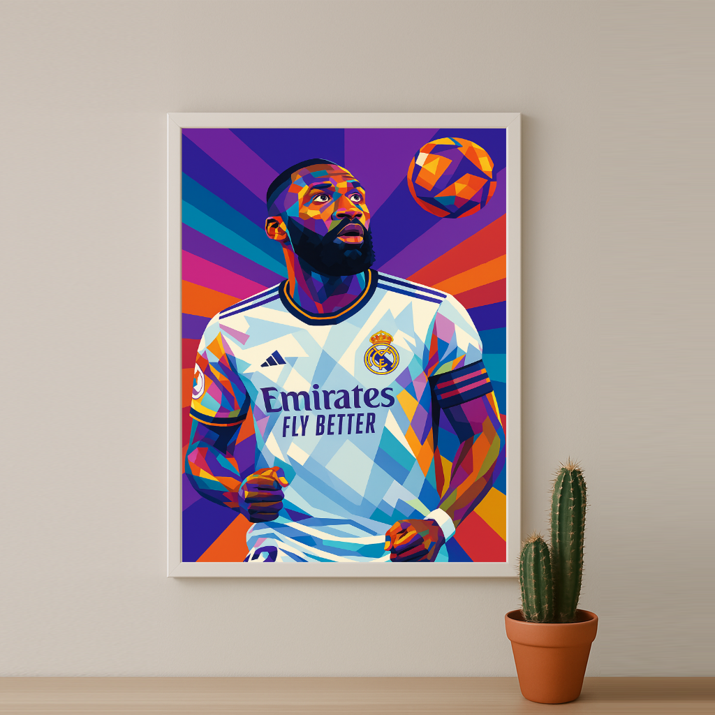 Cadre Photo Rüdiger Real Madrid – Affiche HD Encadrée Papier Premium