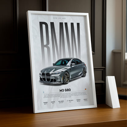 Cadre photo BMW M3 G80