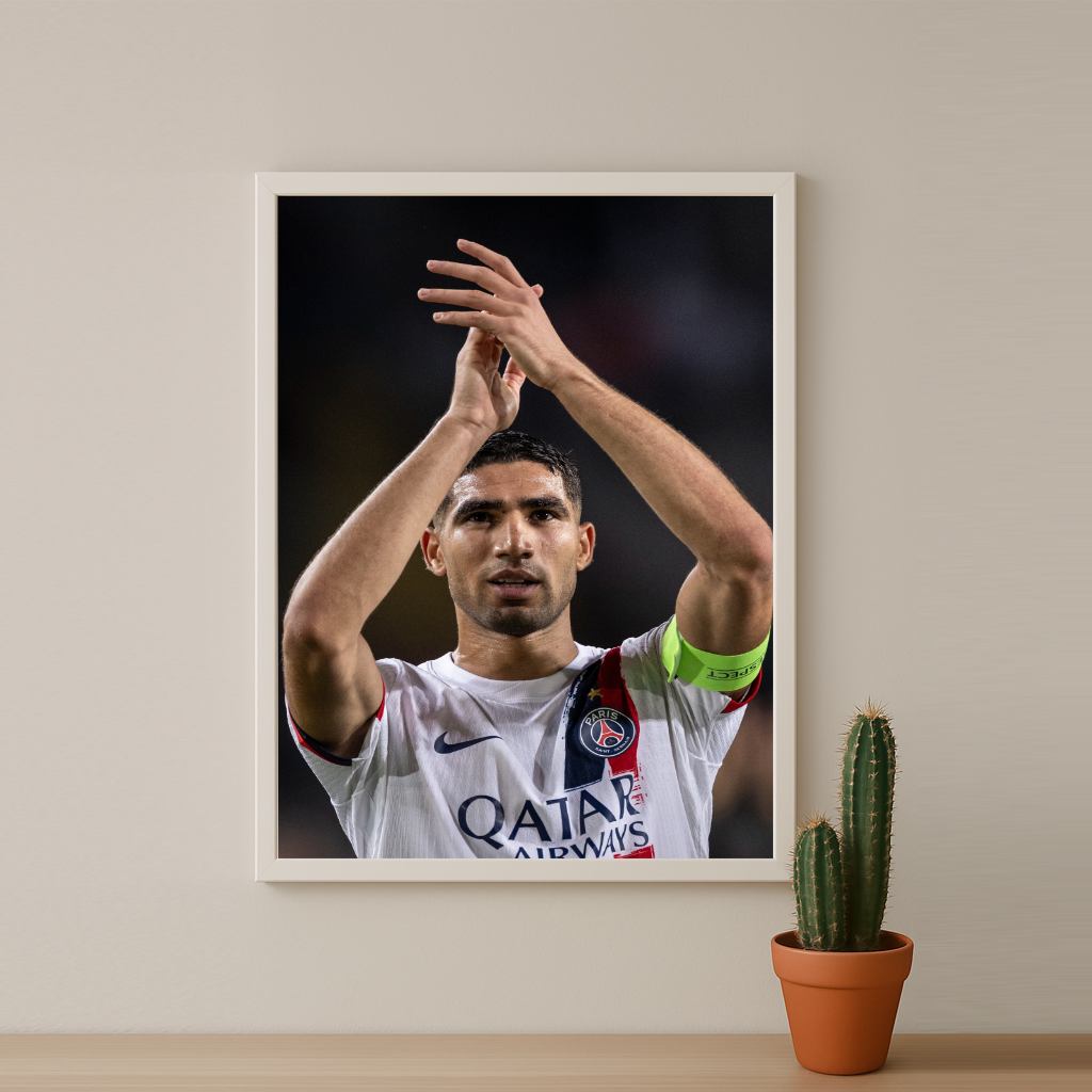 Poster encadrée Paris Saint-Germain - Achraf Hakimi PSG