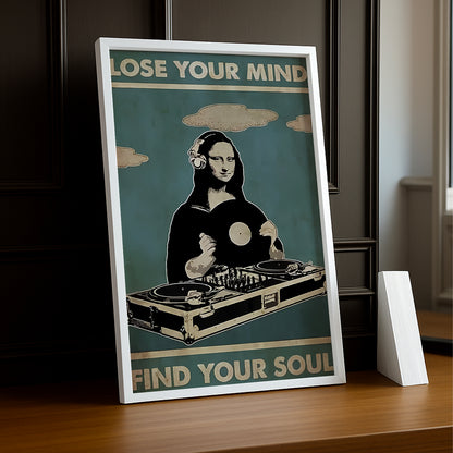 Cadre photo Mona Lisa La Joconde Lose Your Mind