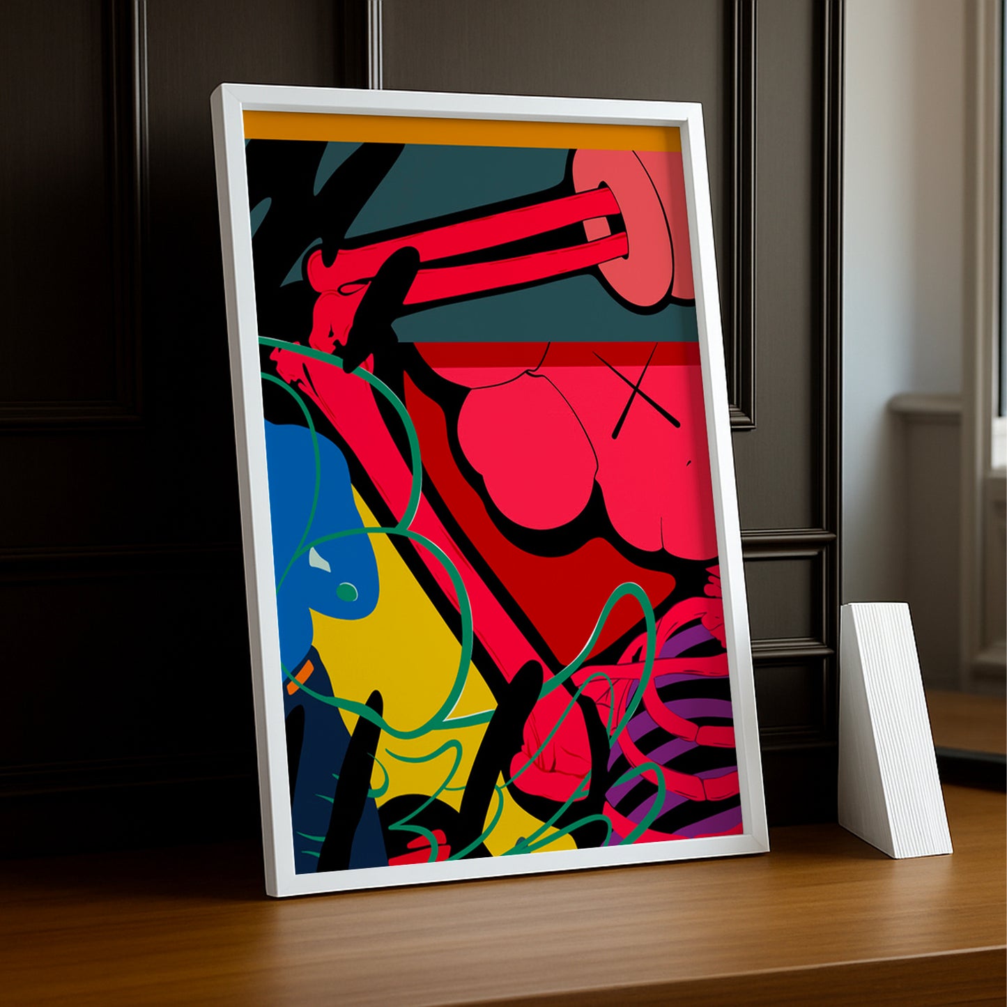 Poster Kaws illustration