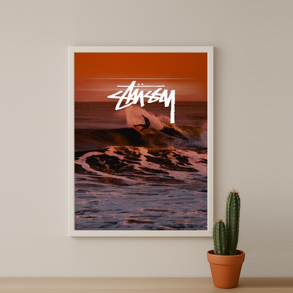 Cadre photo Stüssy - Red surf