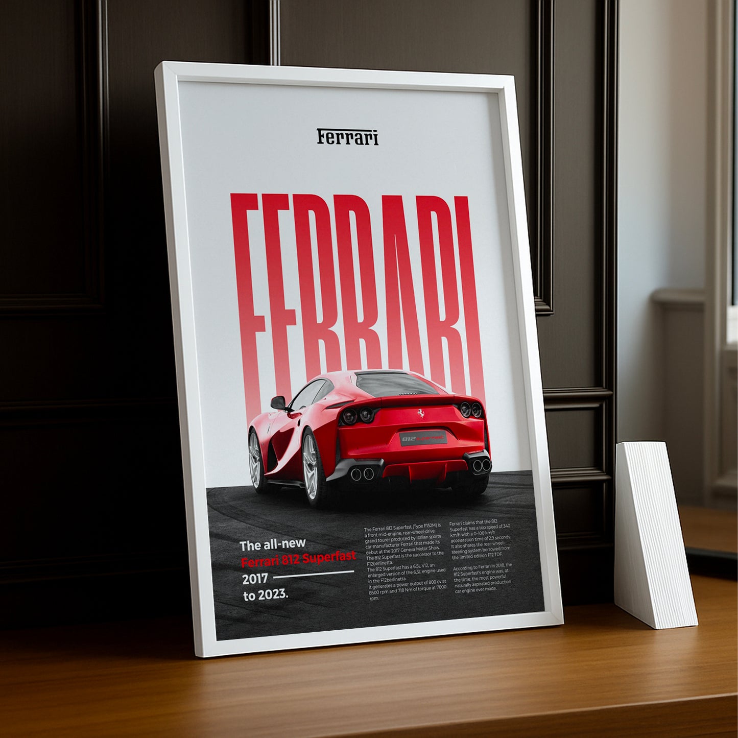 Poster Voitures - Ferrari 812 Superfast