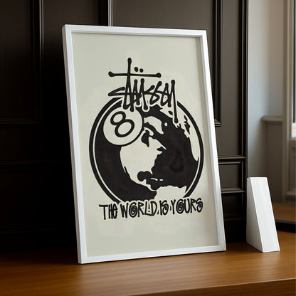 Poster Stüssy - The Worlds Is Yours