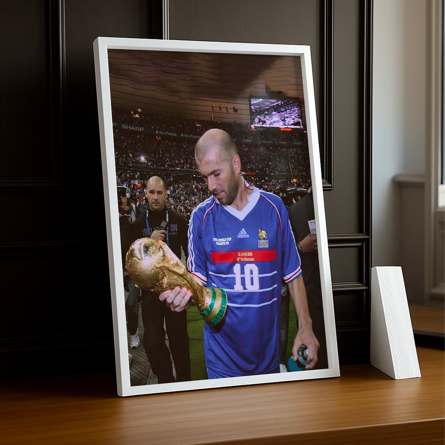 Poster encadrée France Football - Zidane Coupe du Monde 98
