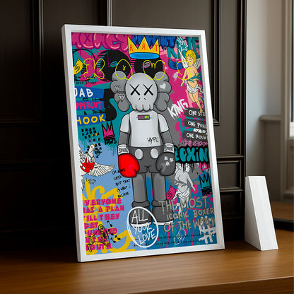 Cadre photo Kaws Magasine