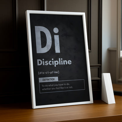 Cadre photo Motivation - Discipline