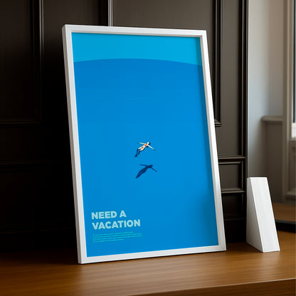 Cadre Photo Natation - Need A Vacation