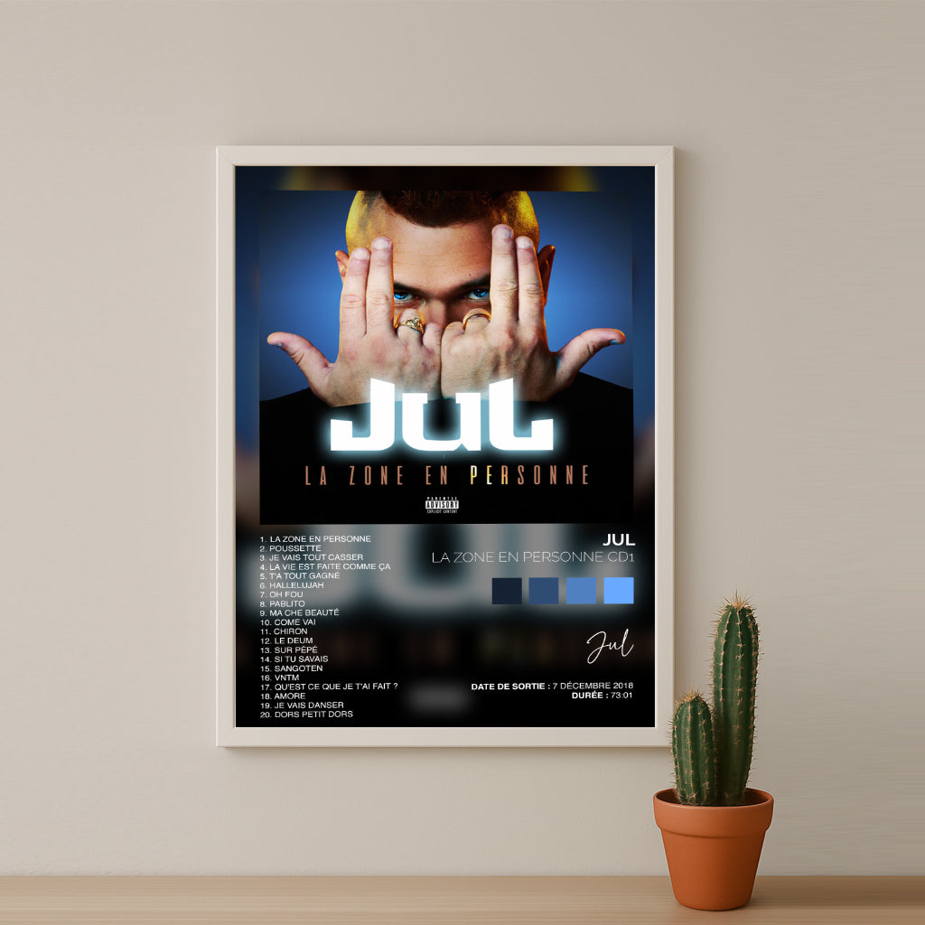 Poster Jul - Album La zone en personne