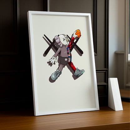 Poster Kaws football américain