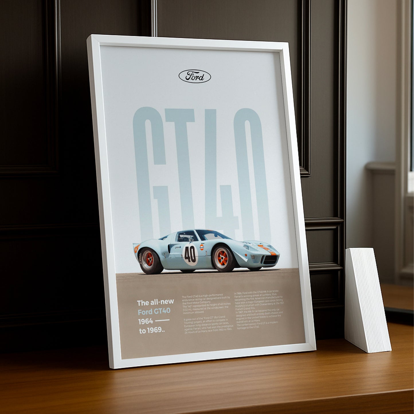Poster Voitures - Ford GT40