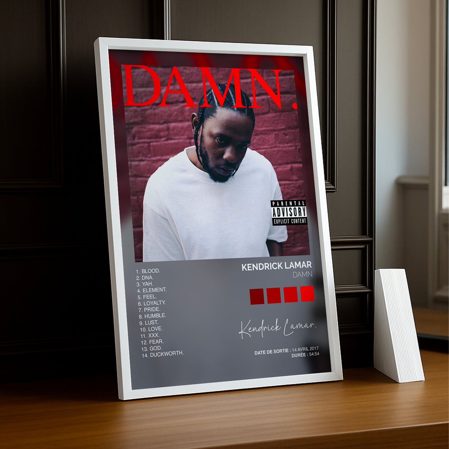 Poster Kendrick Lamar - Album Damn