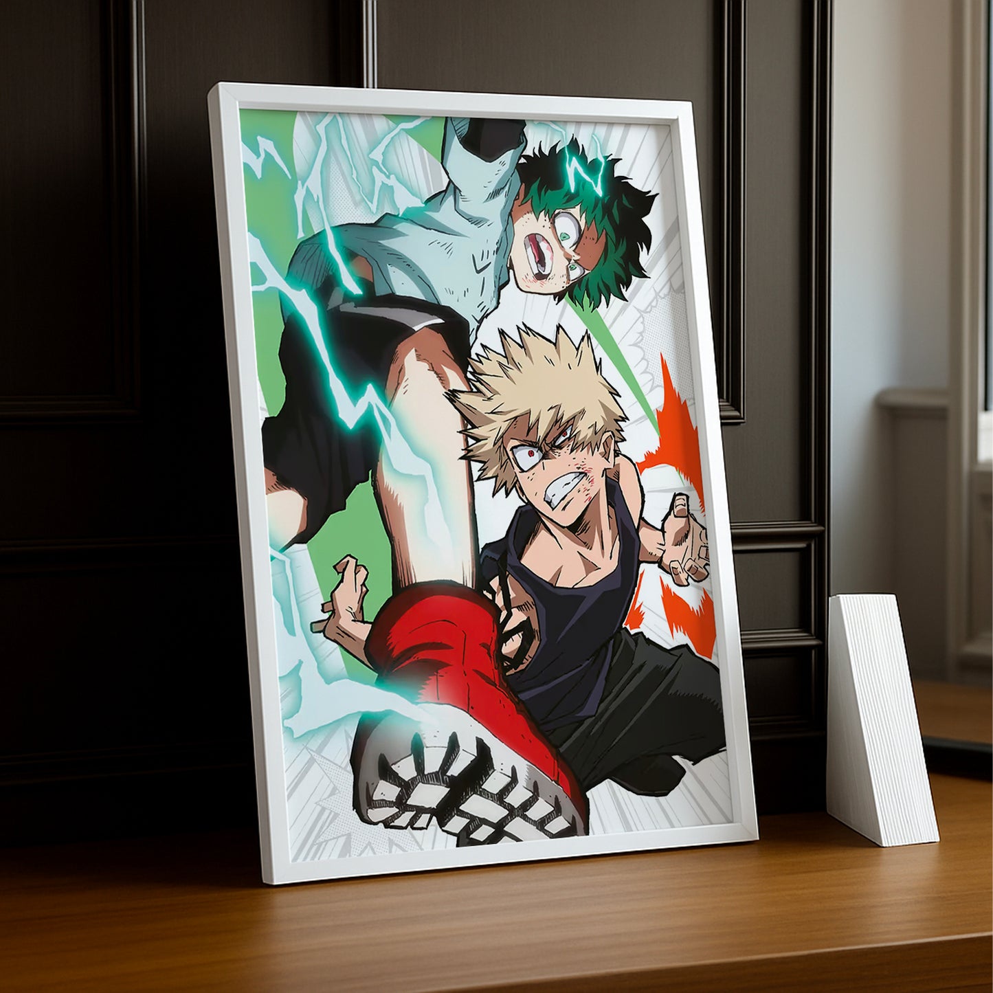 Cadre Photo My Hero Academia - Midoriya x Bakugo