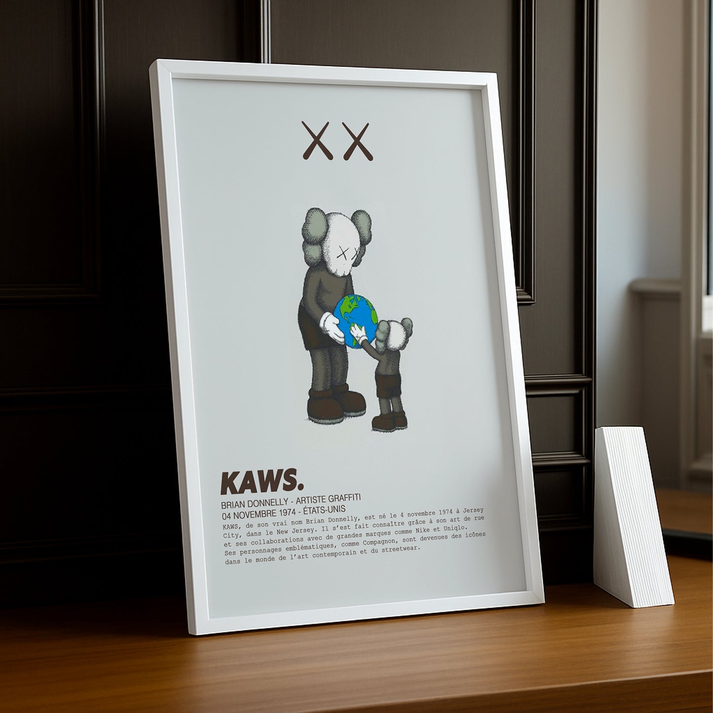 Cadre photo Kaws Earth