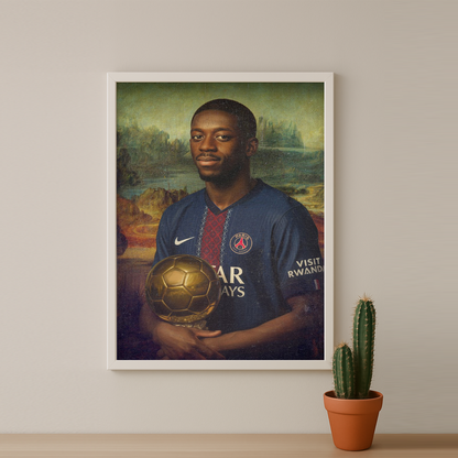 Poster Ousmane Dembélé Ballon d'Or 2025