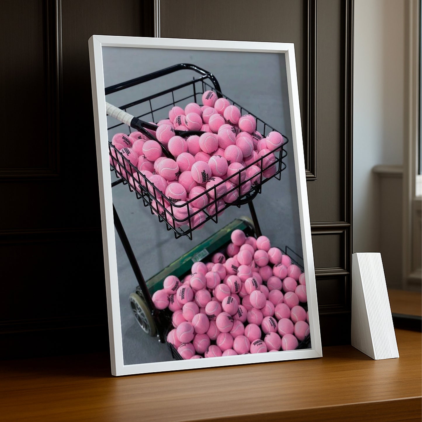 Poster Photo Tennis - Balle Rose