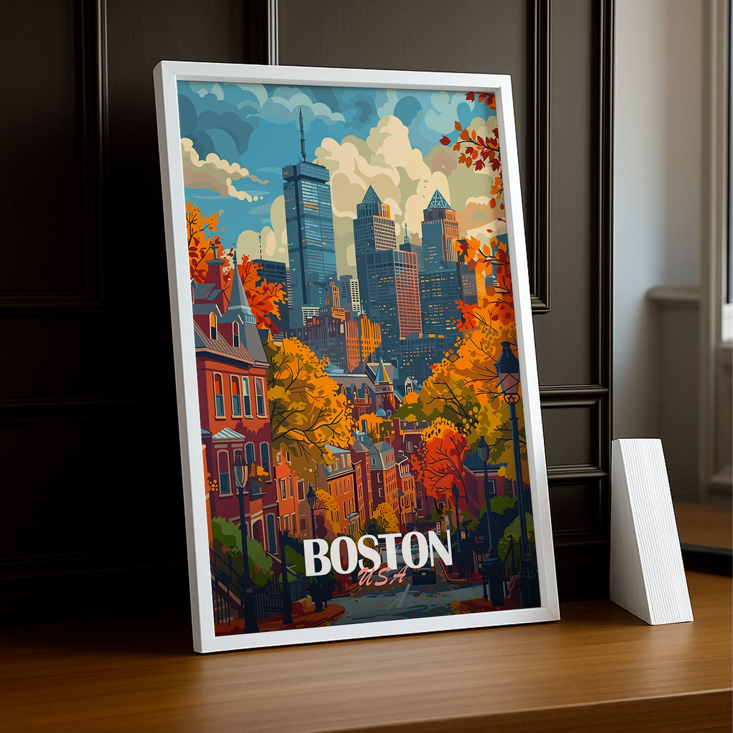 Cadre photo Boston USA