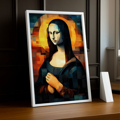 Cadre photo Mona Lisa La Joconde mosaïque