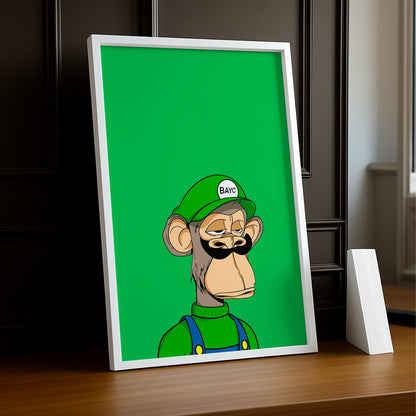 Cadre photo Bayc Ape Luigi
