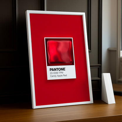 Cadre Photo Pantone Étiquette - Candy Apple Red