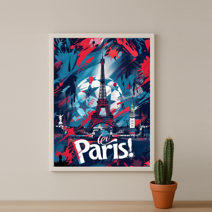 Poster Paris Saint-Germain illustration