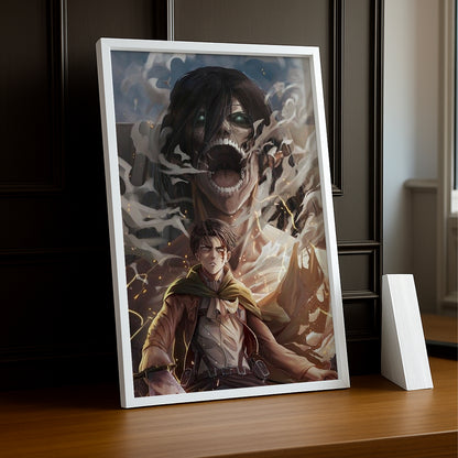 Cadre Photo Attack On Titan - Eren vs Titan