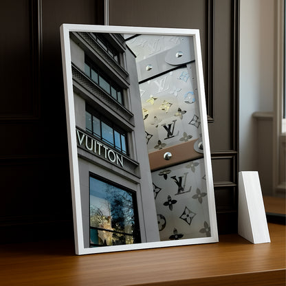 Cadre photo Louis Vuitton devanture en verre