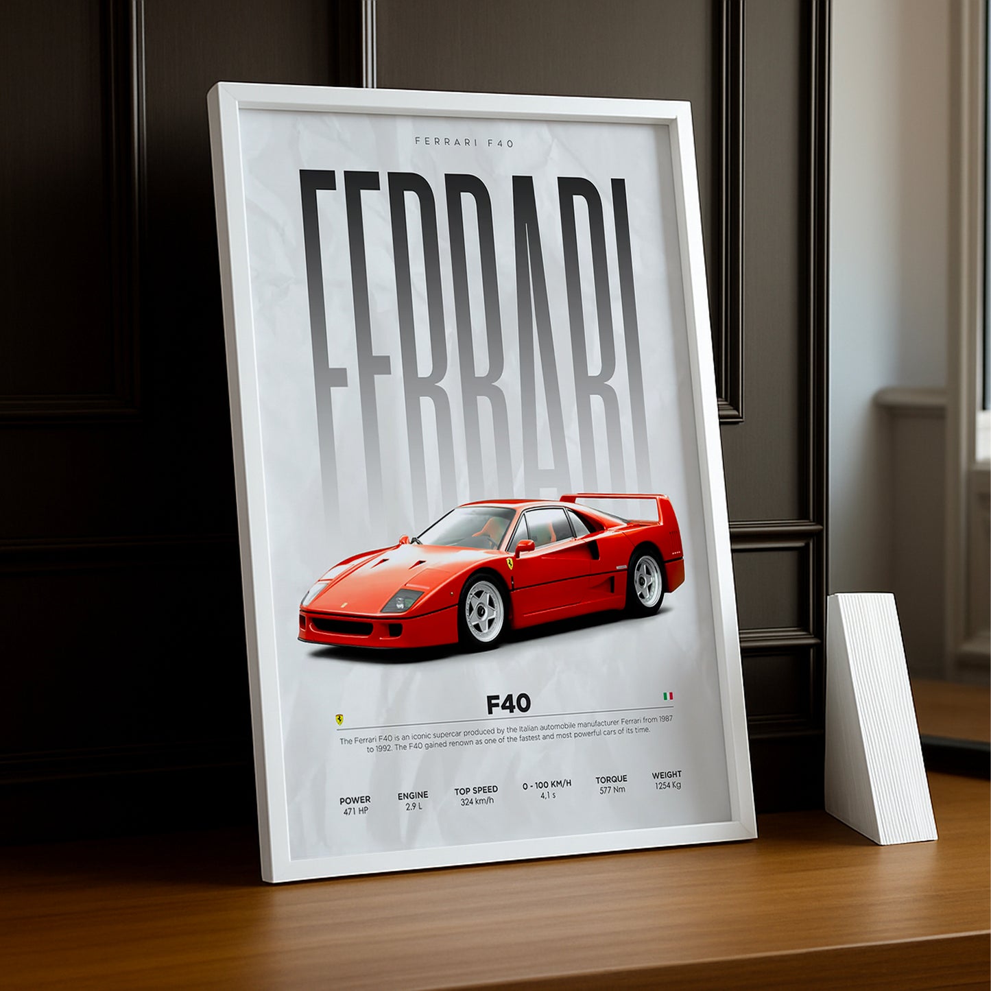 Cadre photo Ferrari F40