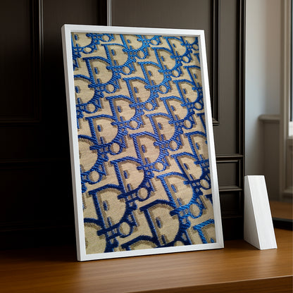 Cadre photo Christian Dior - Monogram bleu