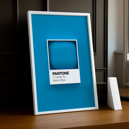Cadre Photo Pantone Étiquette - Atomic Blue
