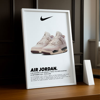 Air Jordan 4 x A Ma Manière „While You Were Sleeping“-Fotorahmen 