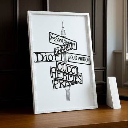 Cadre photo Mode - Panneaux Multi-Marques