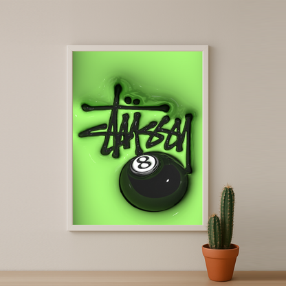 Cadre photo Stüssy - 3D Vert