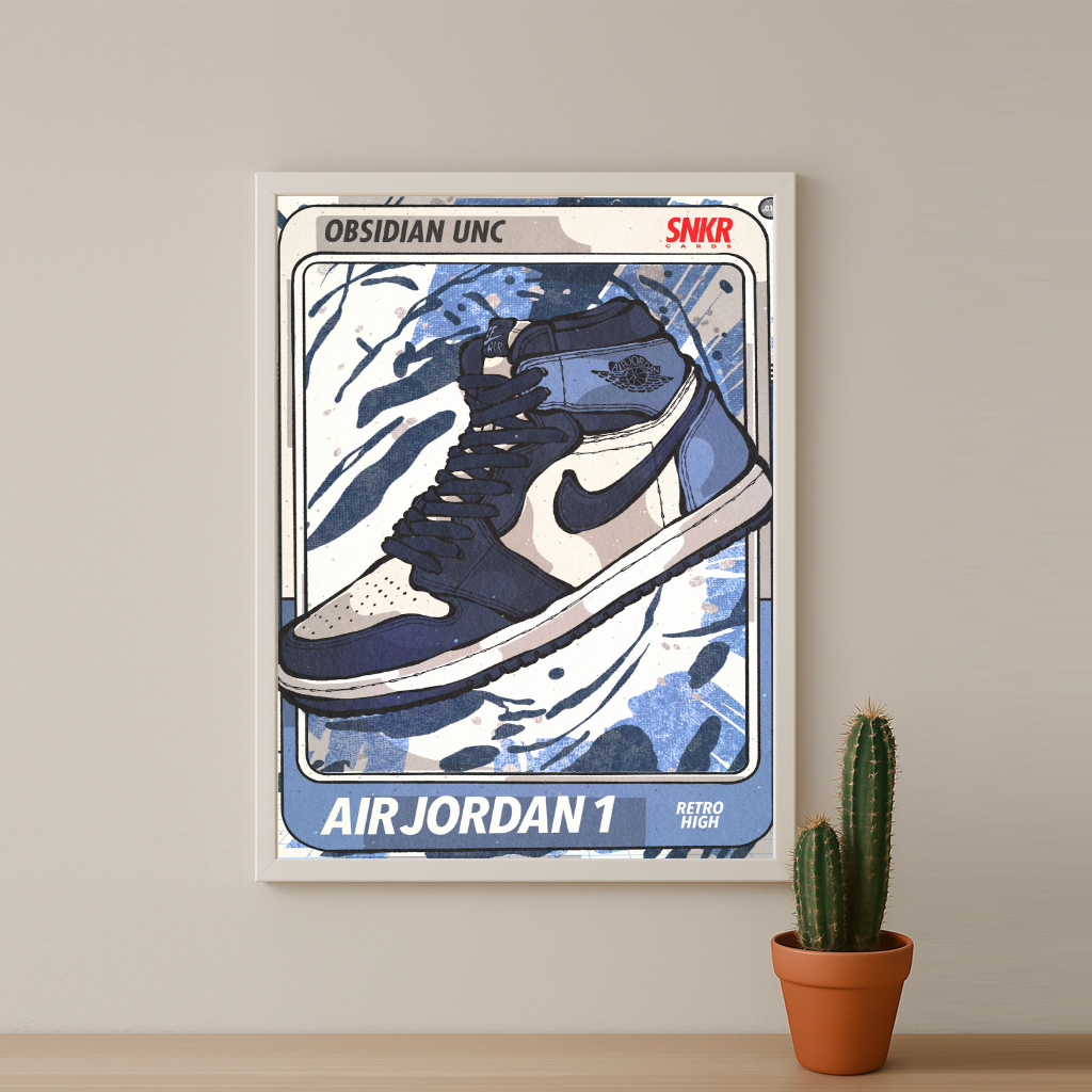 Poster Air Jordan 1 Obsidian UNC