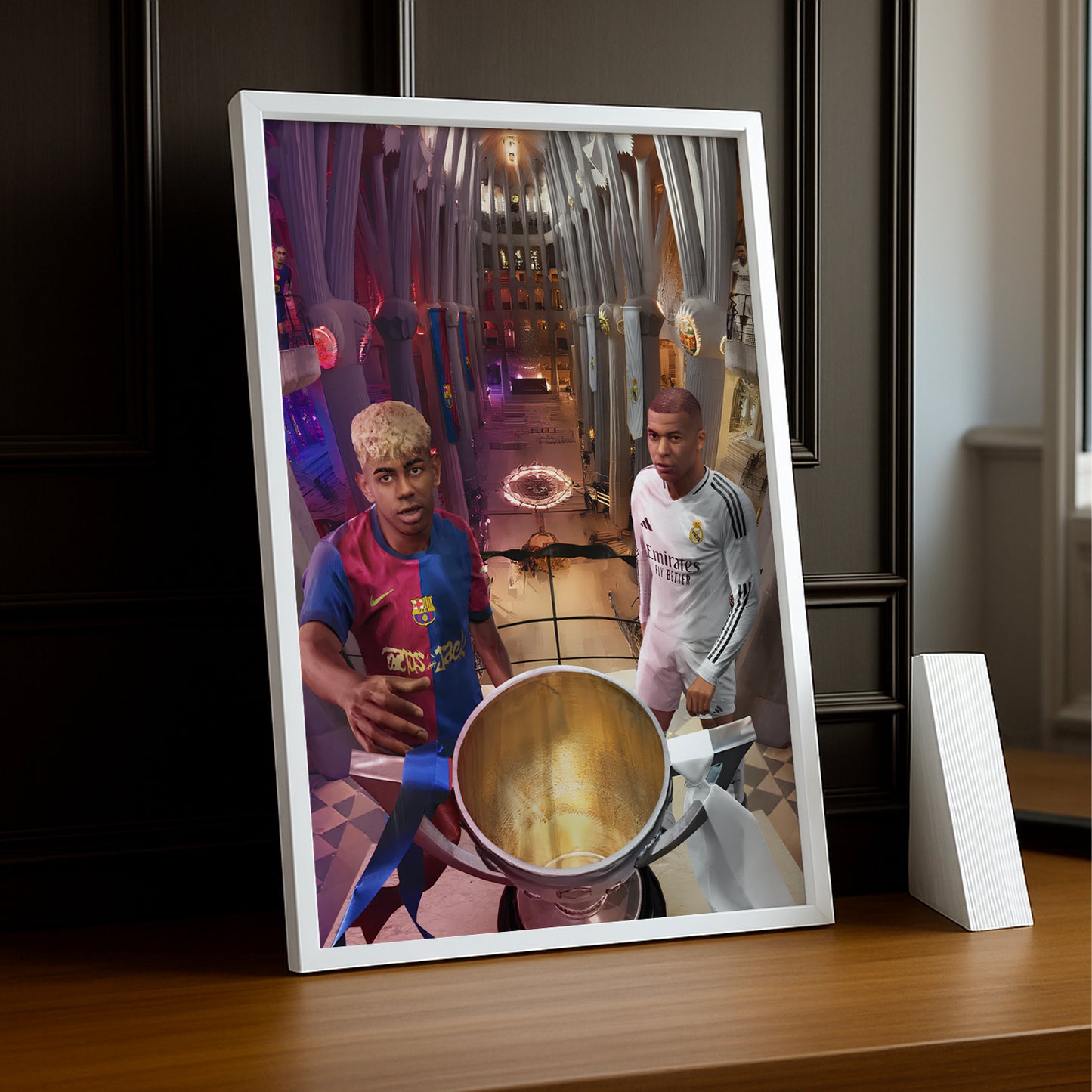 Cadre Photo Real Madrid Clasico – Affiche HD Encadrée Papier Premium