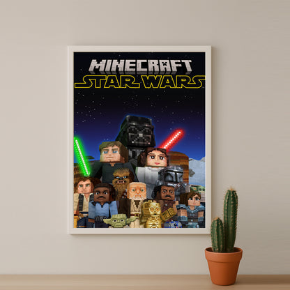 Cadre photo Minecraft - Star Wars