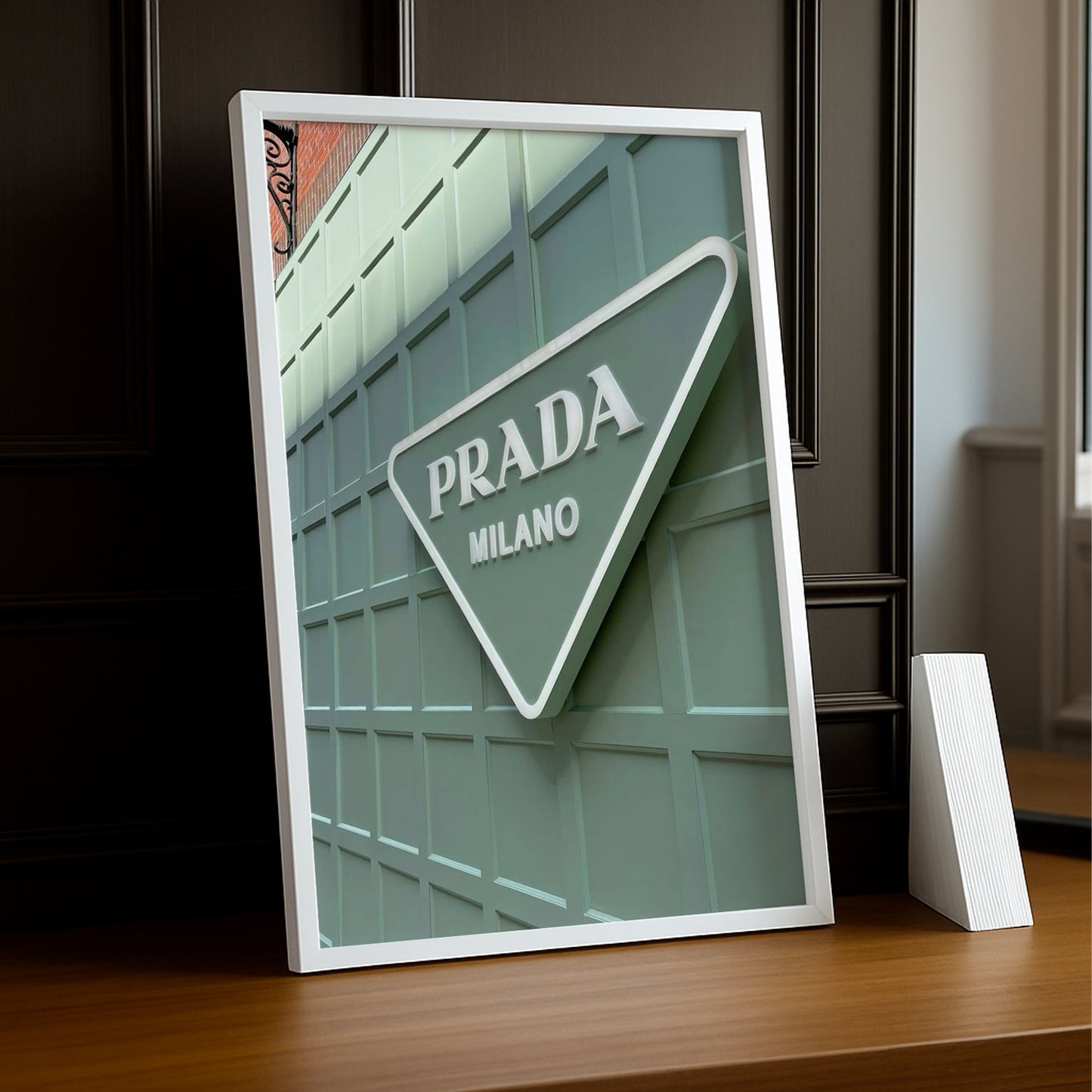 Cadre Photo Prada - Badge Vert