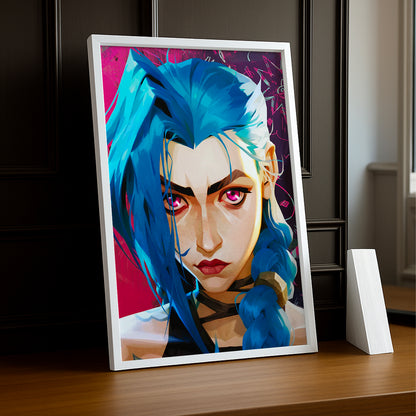 Cadre photo Jinx Portrait Arcane