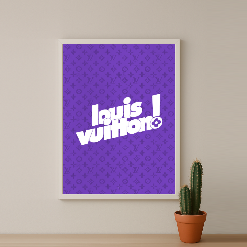 Cadre photo Louis Vuitton Purple