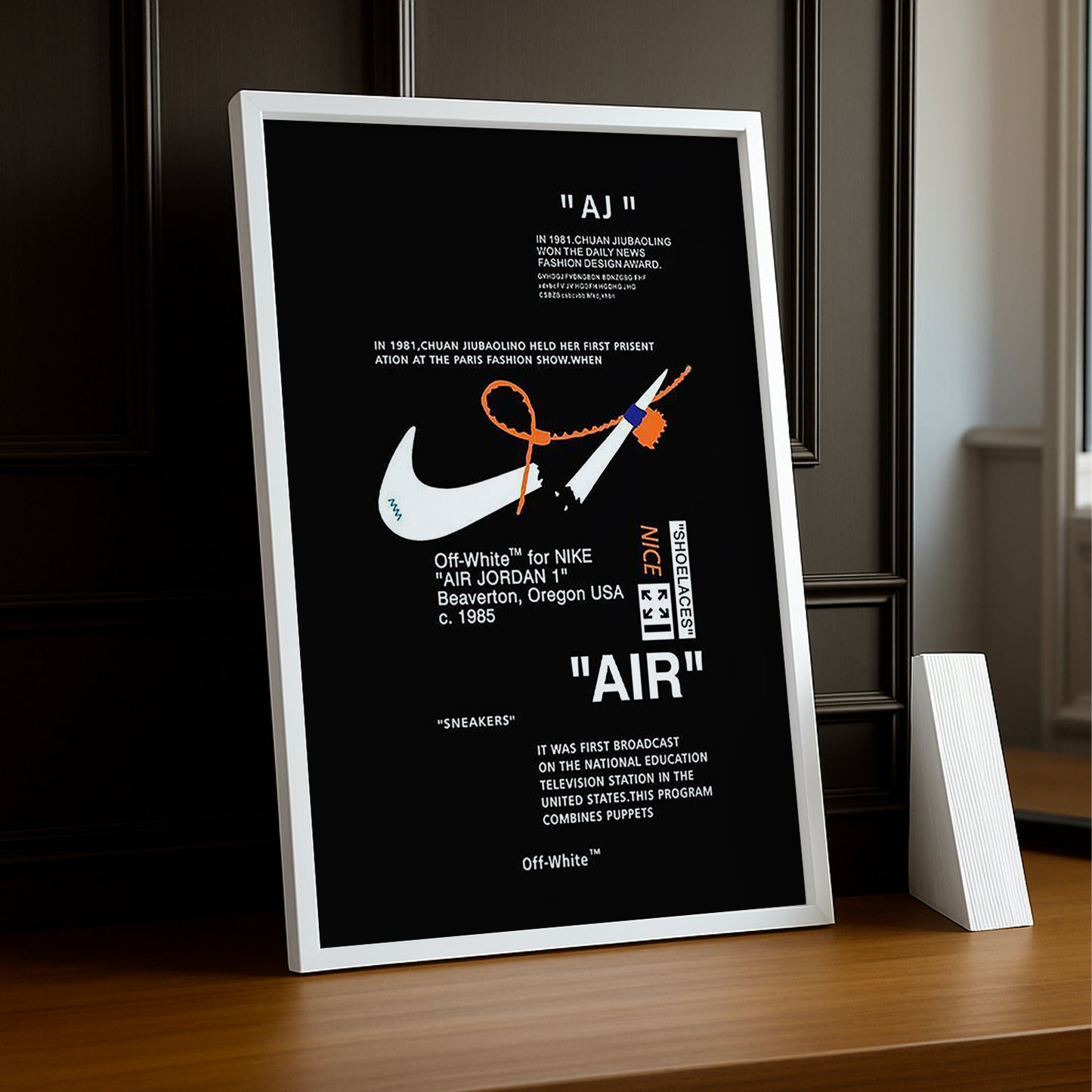 Cadre photo Off-White x Nike