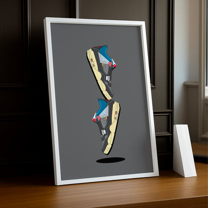Cadre photo Air Jordan 4 Illustration