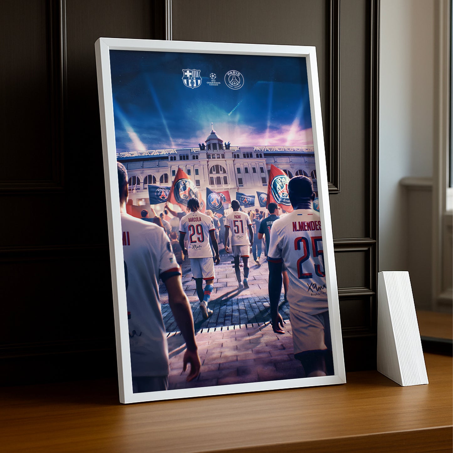 Poster encadrée Paris Saint-Germain - Illustration