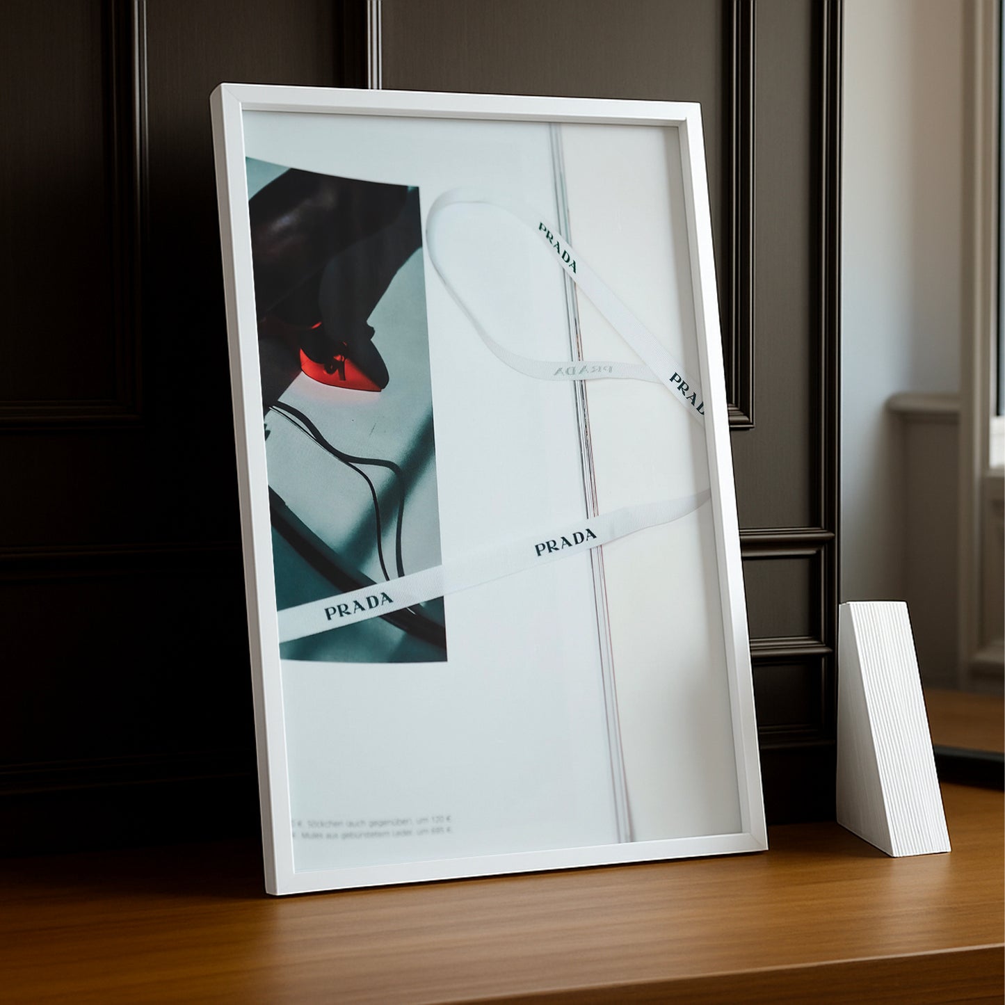 Cadre Photo Prada - Ruban Blanc