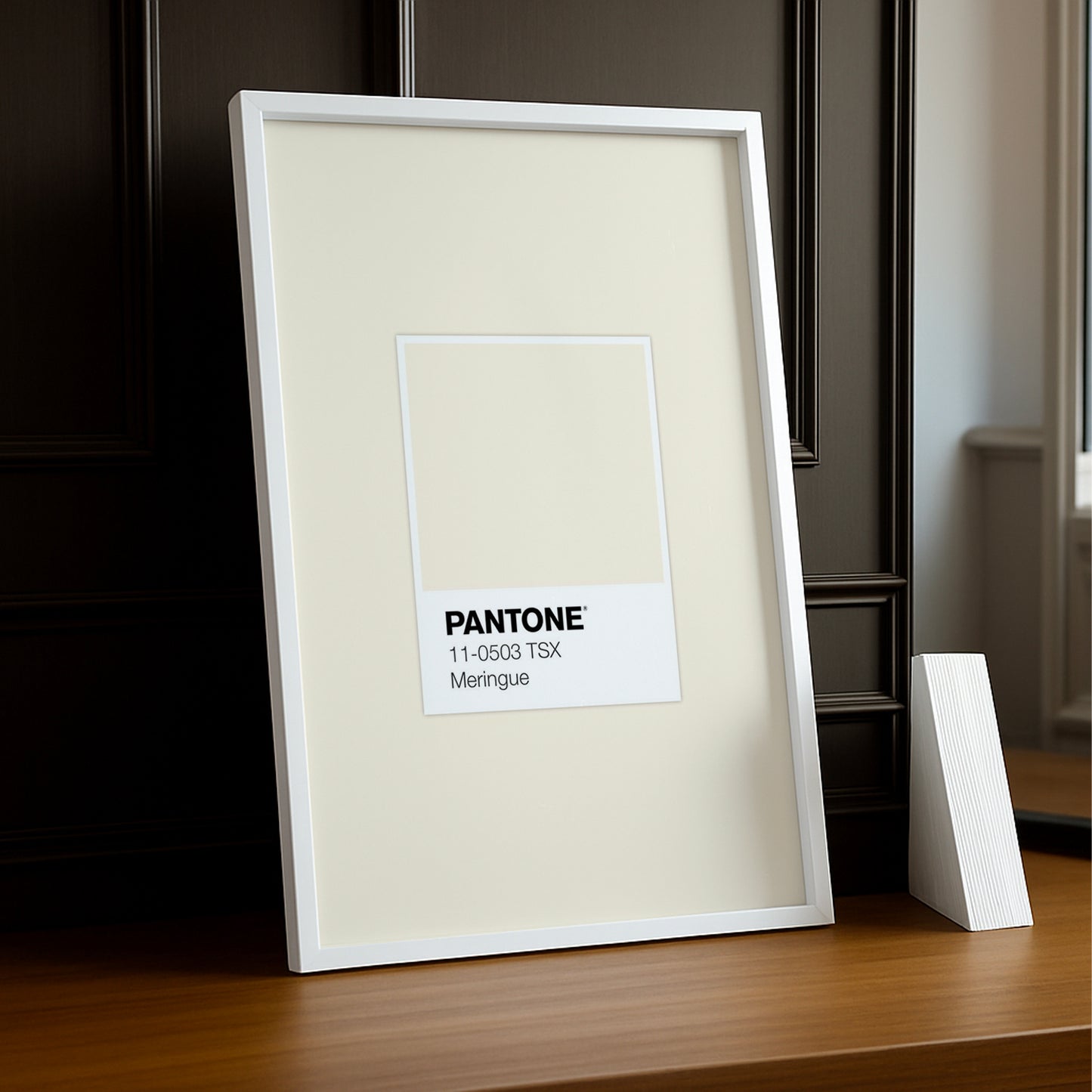 Cadre Photo Pantone Étiquette - Meringue