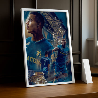 Cadre photo Olympique de Marseille Illustration