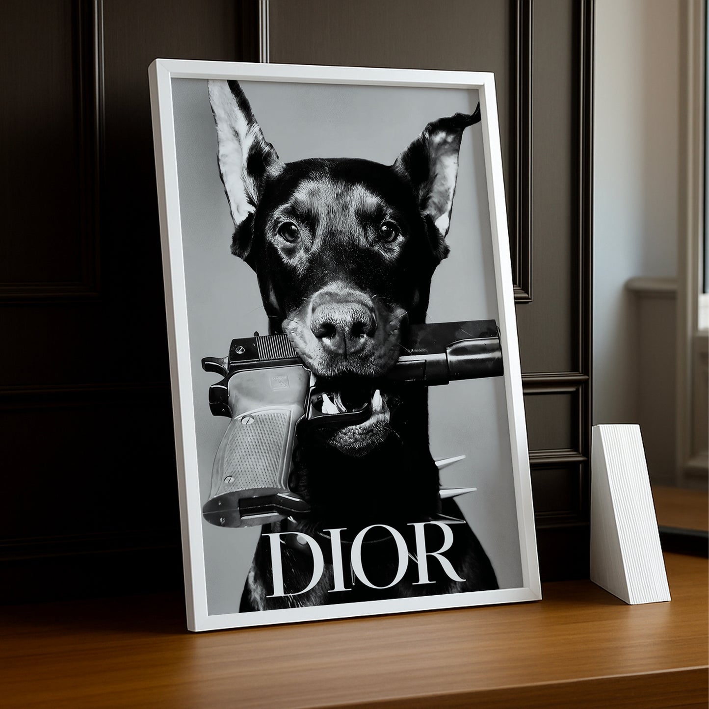 Cadre photo Chien Dior