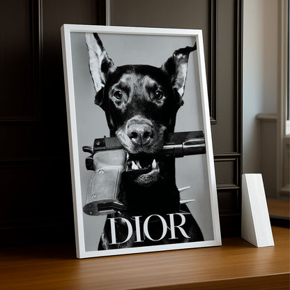 Cadre photo Chien Dior